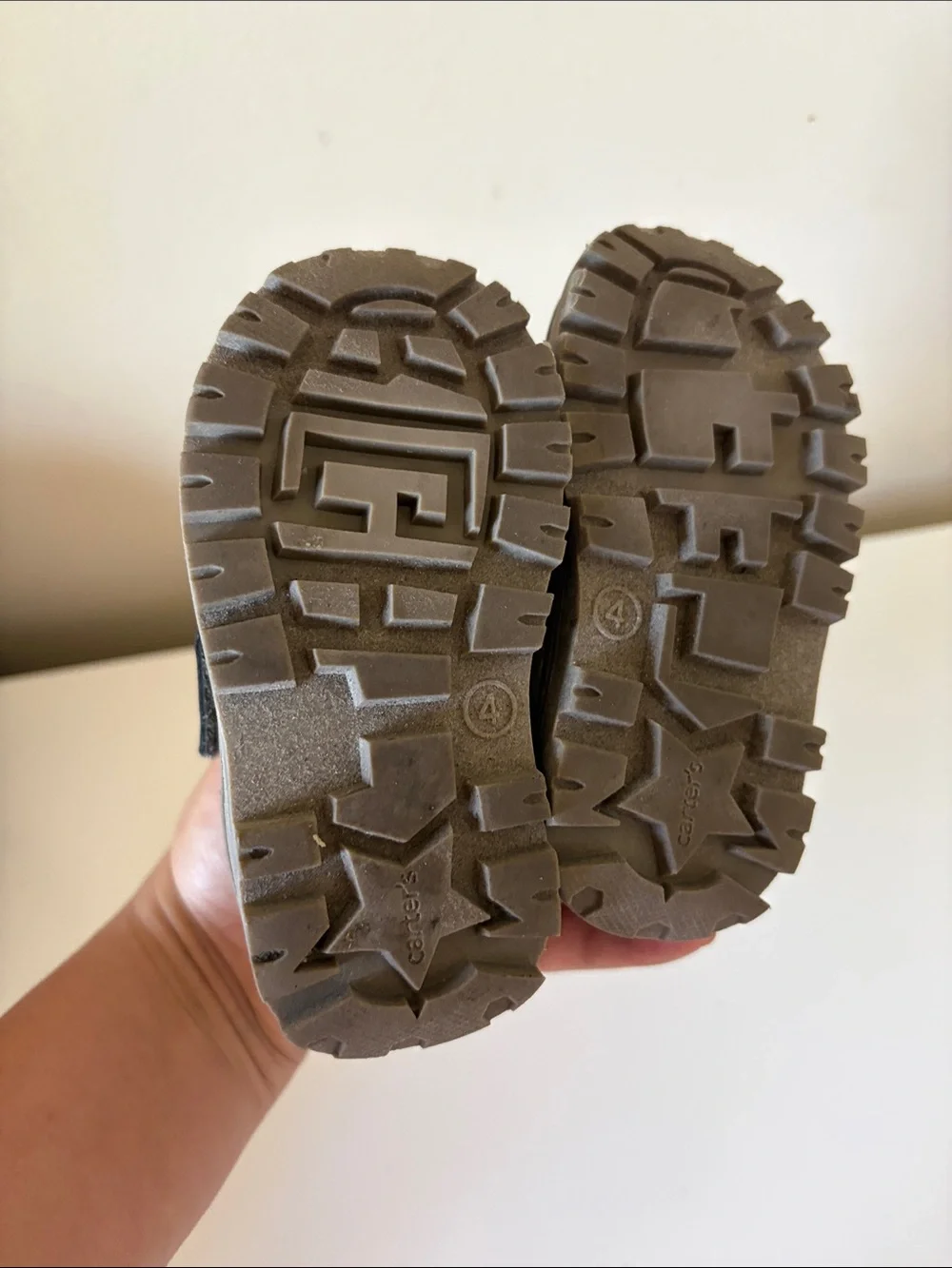 Carter's Gray Toddler Velcro High-Top Shoes